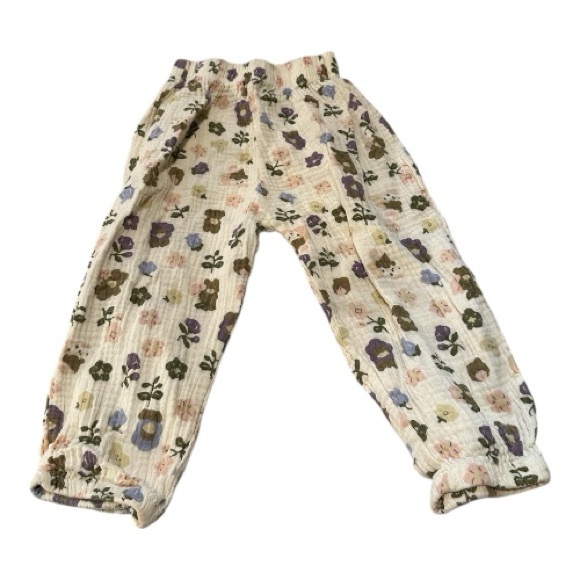 Baby Floral Lightweight Pull On Pants - Picture 5 of 8